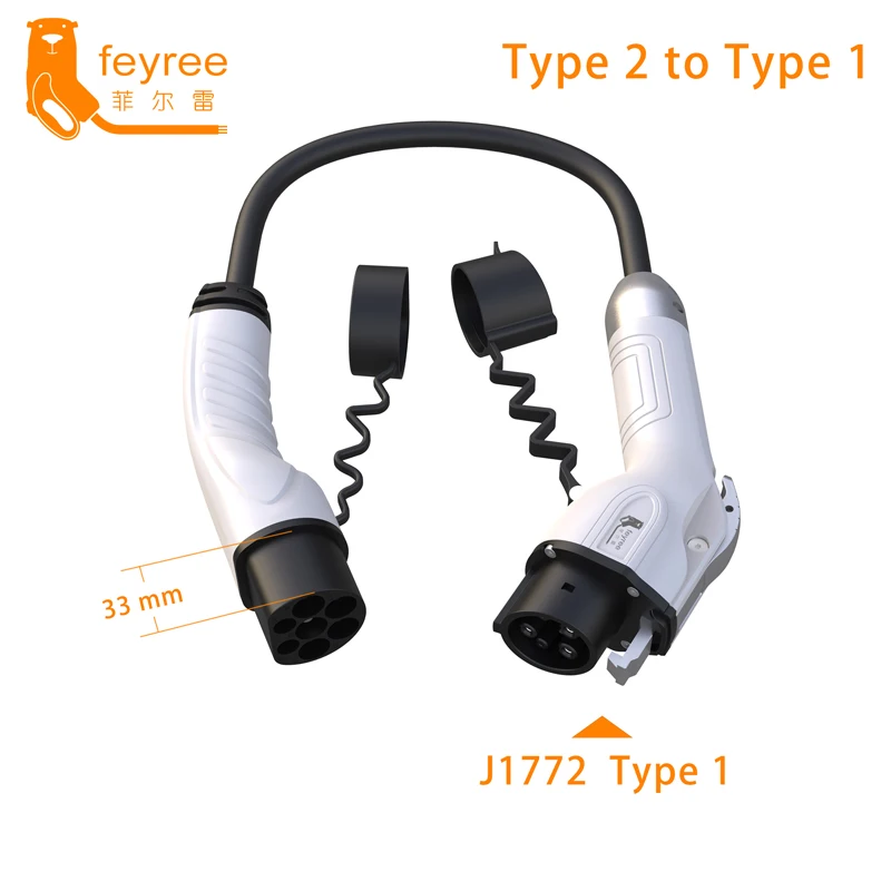 feyree Type 2 to J1772 Type 1 Charging Cable Adapter for EV Charging Station Electric Car EVSE Charger Plug 16A 3.5KW 32A 7KW
feyree Type 2 to J1772 Type 1 Charging Cable Adapter for EV Charging Station Electric Car EVSE Charger Plug 16A 3.5KW 32A 7KW