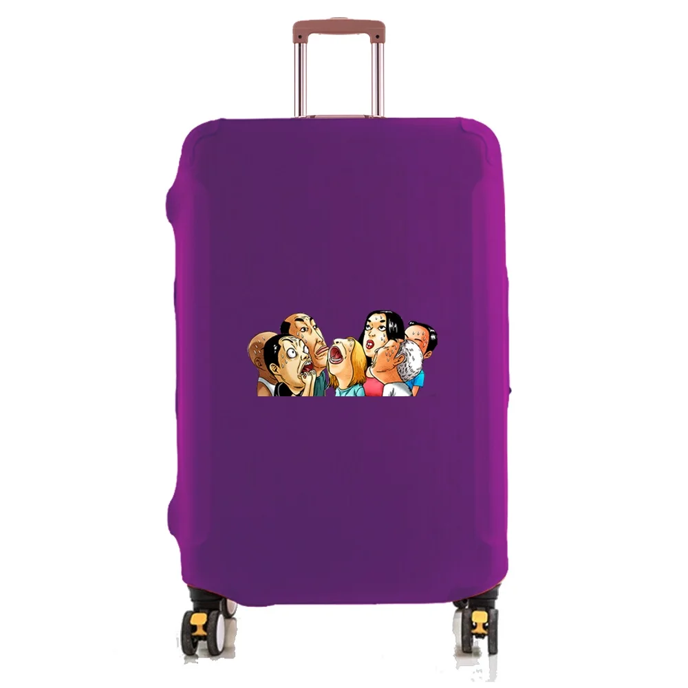 Suitcase Elastic Dust Cover Luggage Cover for 18~28 Inch Purple Travel Password Box Trolley Case Protective Cover Cartoon Print Suitcase Elastic Dust Cover Luggage Cover for 18~28 Inch Purple Travel Password Box Trolley Case Protective Cover Cartoon Print