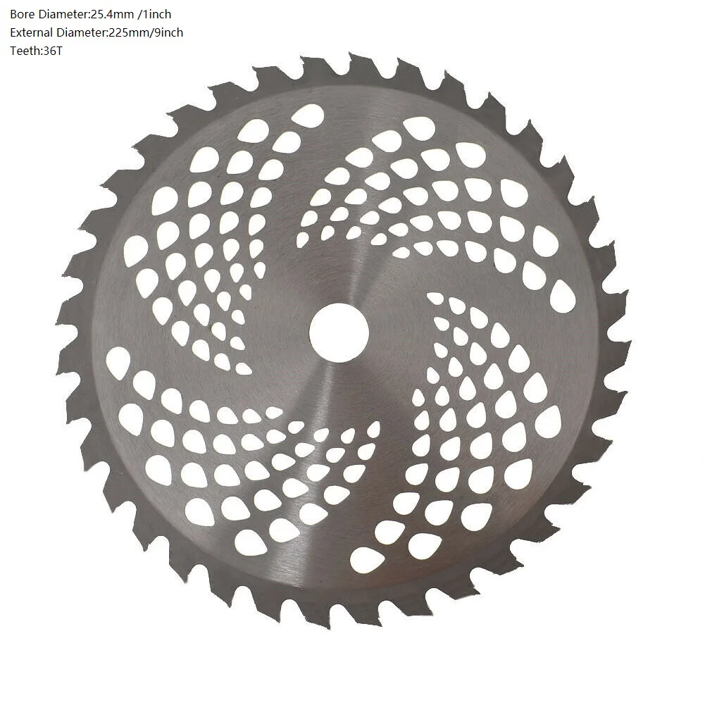 T TOVIA 1pc 9in 36T Saw Blade Brush Cutter Disc Lawn Mower Grass Trimmer Blade Garden Tool Replacement Lawnmower Parts
T TOVIA 1pc 9in 36T Saw Blade Brush Cutter Disc Lawn Mower Grass Trimmer Blade Garden Tool Replacement Lawnmower Parts