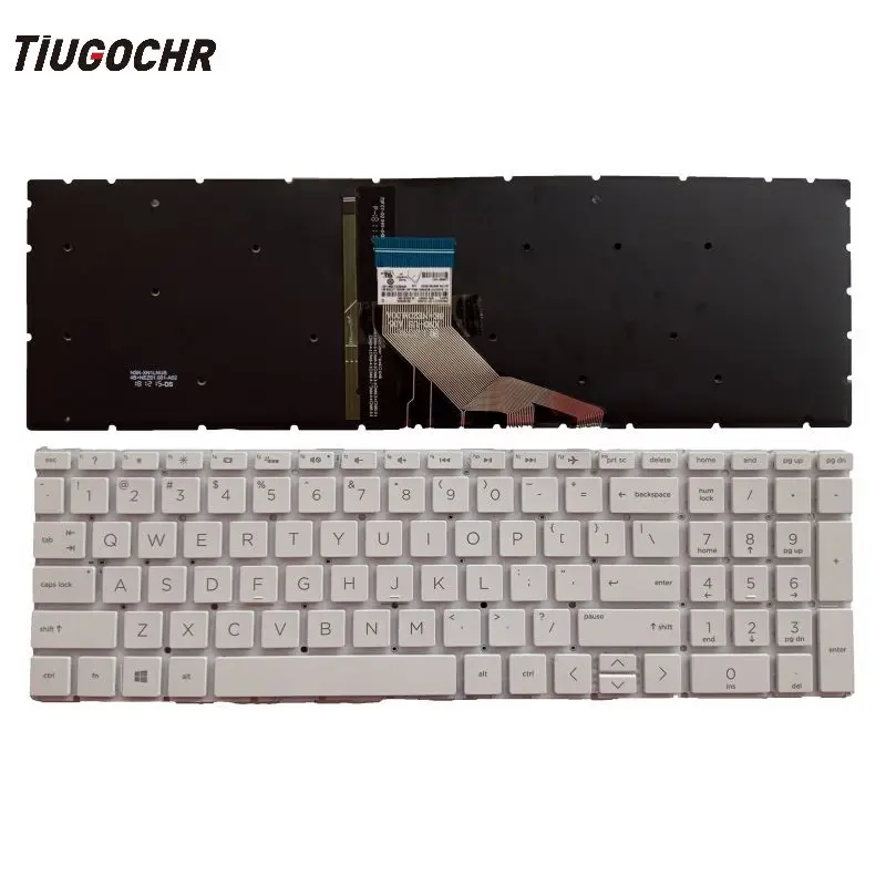 

backlit keyboard White FOR HP Pavilion 15-DA 15-DB 15-DX 15-CX 15-DR 250 G7 255 256 G7 15-CN 15-CS 15-CR 15-CW 17-BY 17-CA TPN-C