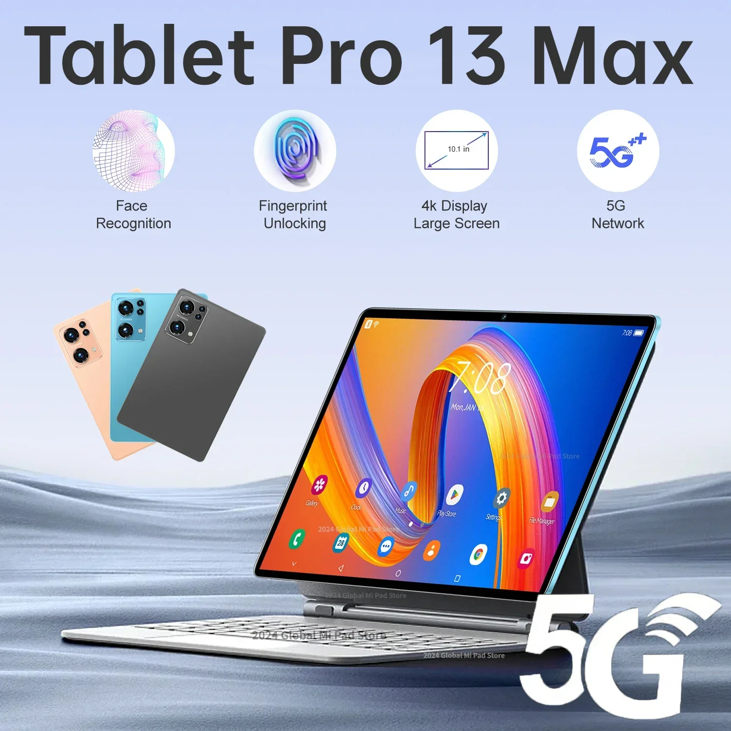 2024 Global Version Tablets PC Pro 13 MAX Unlocked Snapdragon 870 10000mAh 16GB+1TB 5G Dual SIM Card WIFI 4K Large Screen
2024 Global Version Tablets PC Pro 13 MAX Unlocked Snapdragon 870 10000mAh 16GB+1TB 5G Dual SIM Card WIFI 4K Large Screen