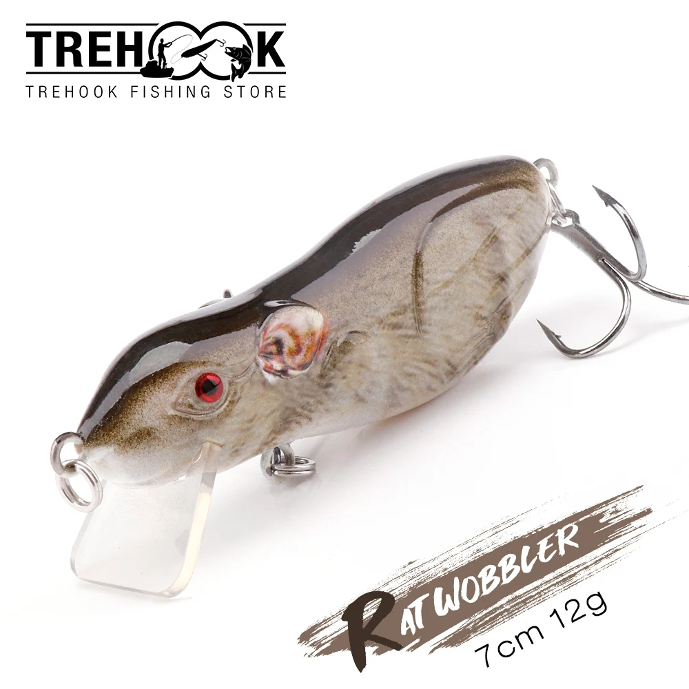 TREHOOK 7cm 12g Rat Baits Fishing Lures Diving Lip Lifellke RAT Design Sharp Hooks High Resolution Body
TREHOOK 7cm 12g Rat Baits Fishing Lures Diving Lip Lifellke RAT Design Sharp Hooks High Resolution Body