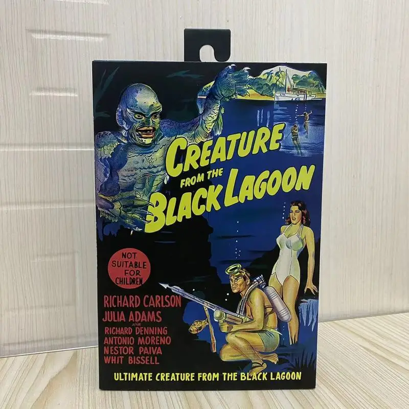 

Universal Monster Action Figure Toys Black Lagoon Creature Fish Man NECA 04823 Figuras 7-Inch Collection Model Gift for Children