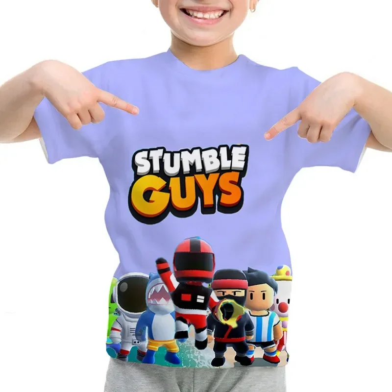 Cartoon Game Stumble Guys T-shirt Kids O-neck Tops Tees Summer Casual Tshirt Girls Boys Stumble Guys T Shirt Children's Clothing
Cartoon Game Stumble Guys T-shirt Kids O-neck Tops Tees Summer Casual Tshirt Girls Boys Stumble Guys T Shirt Children's Clothing