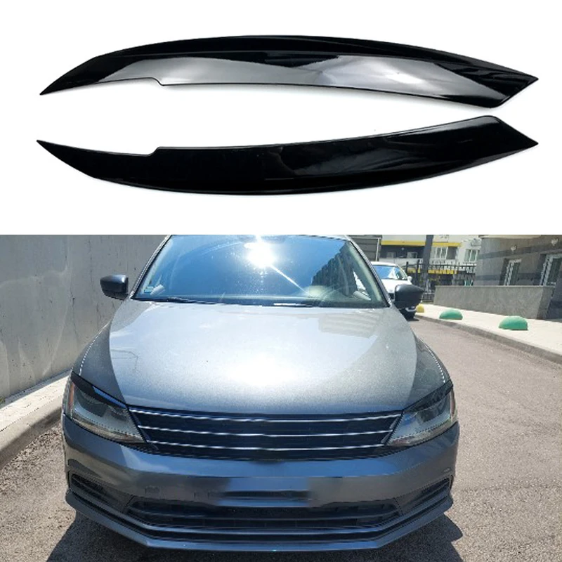 Auto ABS Eyelids Car Front Headlight Eyebrow Eyelid Lamp Light Eyebrows Trim Sticker Black For Volkswagen VW Jetta MK6 2010-2018
Auto ABS Eyelids Car Front Headlight Eyebrow Eyelid Lamp Light Eyebrows Trim Sticker Black For Volkswagen VW Jetta MK6 2010-2018