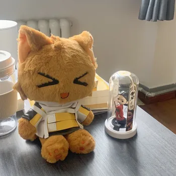 공식 오리지널 게임 Arknights 공식 오리지널 W 보스 고양이 네코 헤어 원피스 업 봉제 인형 바디 장난감, 아이 선물 코스프레 사, 32cm