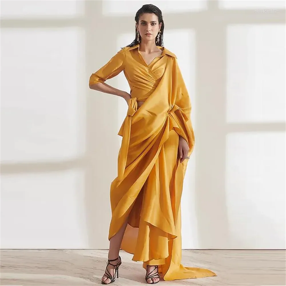 Blue Robes De Cocktai Sexy Mermaid Duba Satin Formal Evening Dress Arab Yellow Ruffle Cloak Zipper Up Full Sleeves Prom Dress
Blue Robes De Cocktai Sexy Mermaid Duba Satin Formal Evening Dress Arab Yellow Ruffle Cloak Zipper Up Full Sleeves Prom Dress