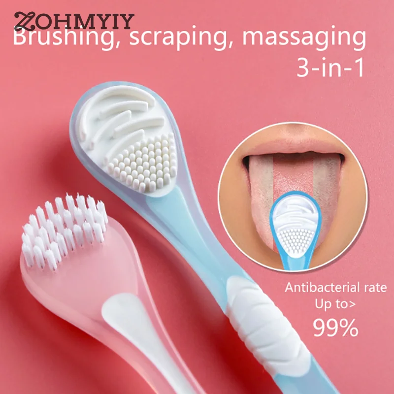 1PCS Double Sided Tongue Coating Cleaner Antibacterial Tongue Scraper Adult Scraper Dual-Purpose For Removing Bad Breath
1PCS Double Sided Tongue Coating Cleaner Antibacterial Tongue Scraper Adult Scraper Dual-Purpose For Removing Bad Breath