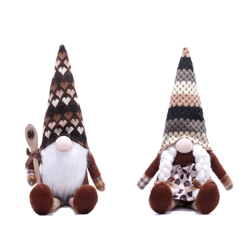 

Кофейные гномы, шведские Tomtes Gnomes, плюшевые украшения, скандинавская фигурка, плюшевые украшения для дома в фермерском доме