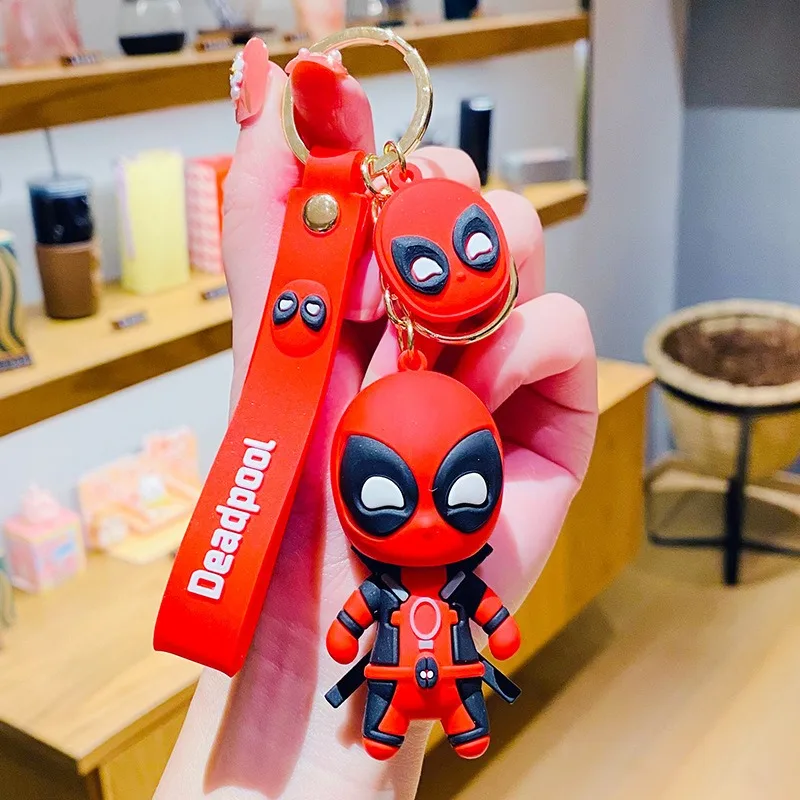 Marvel Cartoon Keychains Deadpool Anime Action Figures Cute Q Figures Home Car Keys Schoolbags Decorate Children Christmas Gifts
Marvel Cartoon Keychains Deadpool Anime Action Figures Cute Q Figures Home Car Keys Schoolbags Decorate Children Christmas Gifts