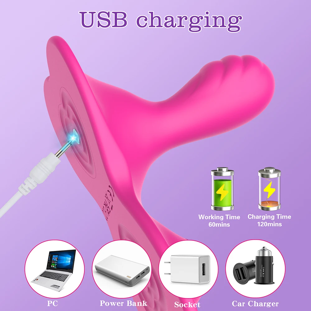 Vibromasseur anti-clitoris portable pour femme, stimulateur de clitoris, massage féminin, culotte magnétique, jouets sexuels pour adultes 6