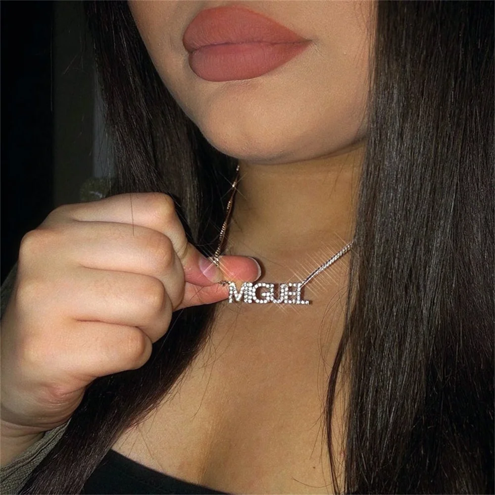 Noelia Custom Zircon Alphabet Name Necklace Gold Plated Stainless Steel Necklace for Women Personalized Jewelry Gifts for Girls
Noelia Custom Zircon Alphabet Name Necklace Gold Plated Stainless Steel Necklace for Women Personalized Jewelry Gifts for Girls