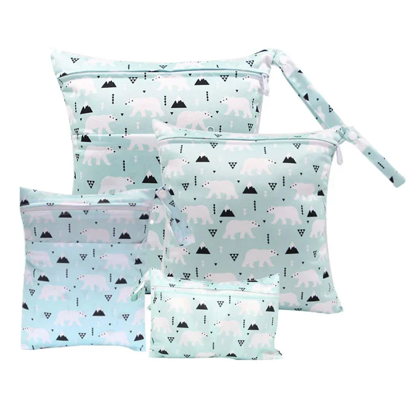 

Водонепроницаемые сумки для детских подгузников, 1 шт., тканевые подгузники, менструальные подгузники, сумка для хранения влажных подгузников на молнии, сумка для беременных