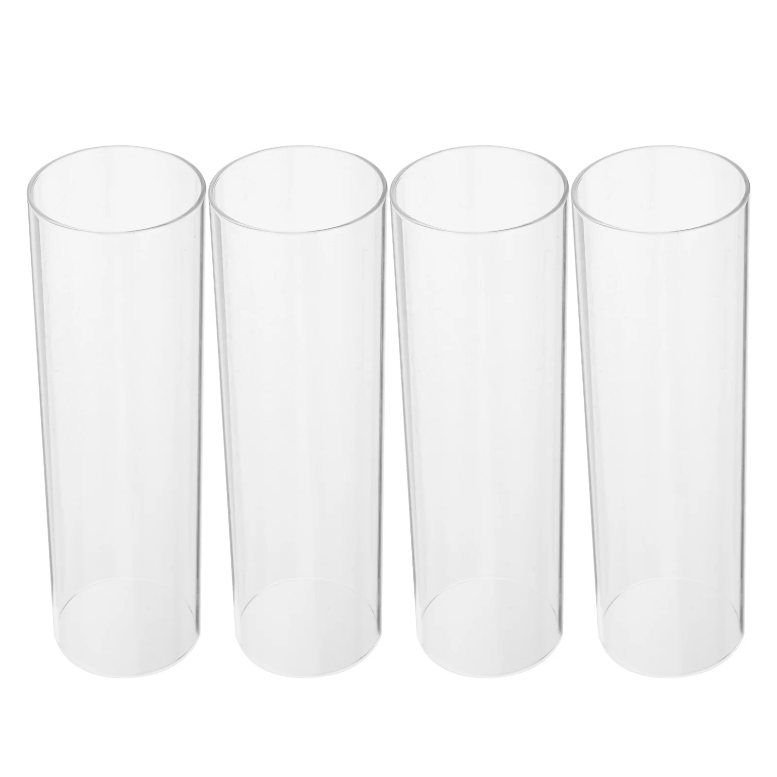 

Transparent Glass Craft Candle Covers Cylinder Candle Cover Decors