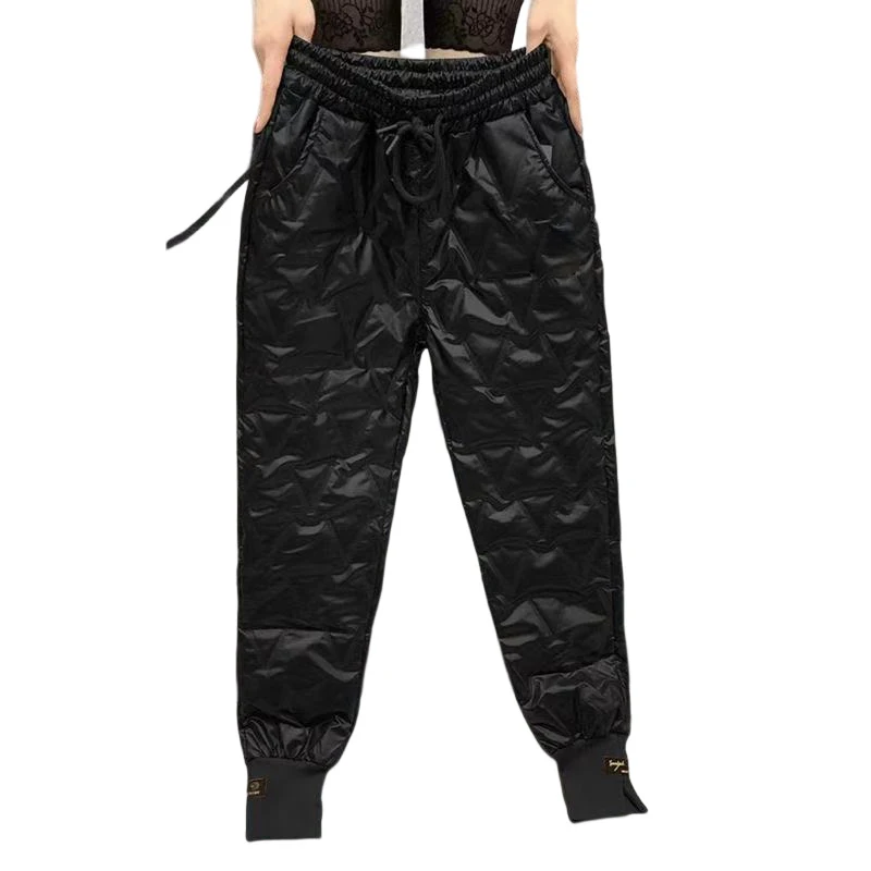 

Женские свободные утепленные брюки свободного покроя с хлопковой подкладкой и защитой от ветра