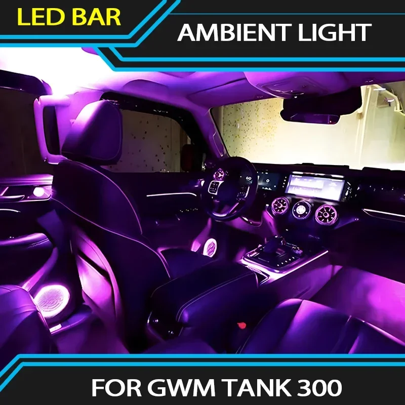 LED Ambient Light For GWM Tank 300 Upgrade Modification Interior Light Horn Ring Outlet Replacement Atmosphere Light
LED Ambient Light For GWM Tank 300 Upgrade Modification Interior Light Horn Ring Outlet Replacement Atmosphere Light