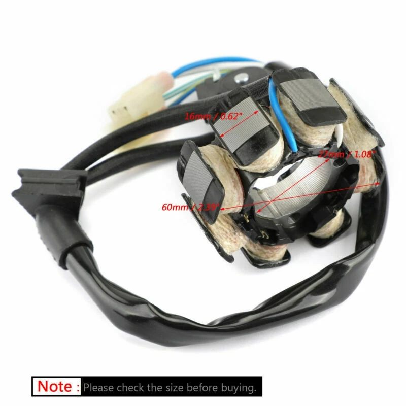 Катушка статора мотоциклетного генератора Comp для Honda CRF250 CRF250R 2004-2009 CRF450R 2005-2007 31120-KRN-670
Катушка статора мотоциклетного генератора Comp для Honda CRF250 CRF250R 2004-2009 CRF450R 2005-2007 31120-KRN-670
