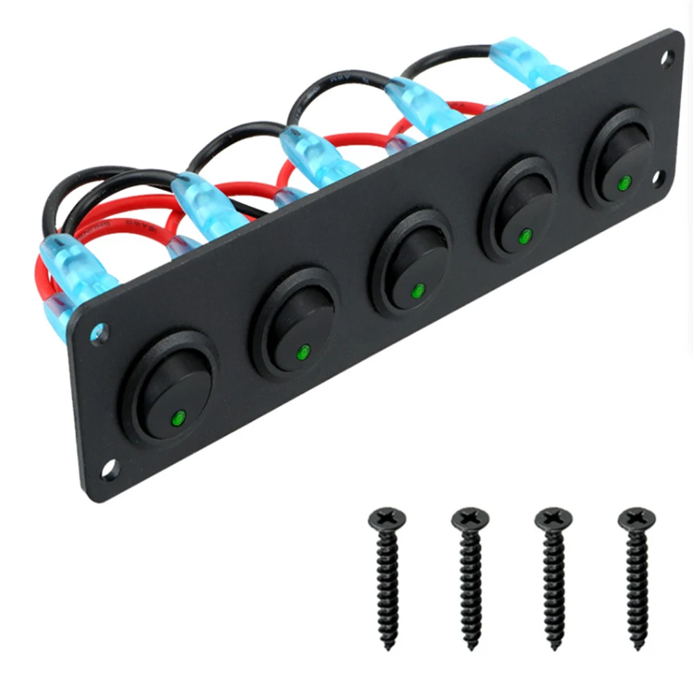 For Car Boat Marine RV Truck Toggle Rocker Switch Panel ABS Anti-corrosion Blue LED Green Light IP65 Waterproof
For Car Boat Marine RV Truck Toggle Rocker Switch Panel ABS Anti-corrosion Blue LED Green Light IP65 Waterproof