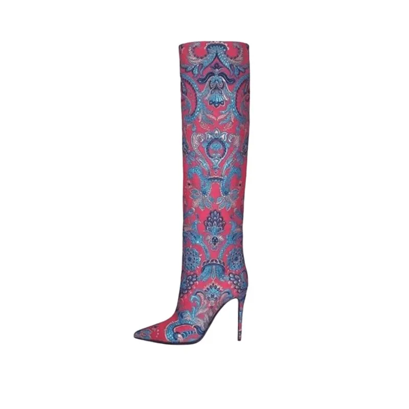 2023 Women's Stiletto Heel Knee Length Boots European and American Fashion Sexy Leopard Pattern Night Club Party Boots
2023 Women's Stiletto Heel Knee Length Boots European and American Fashion Sexy Leopard Pattern Night Club Party Boots