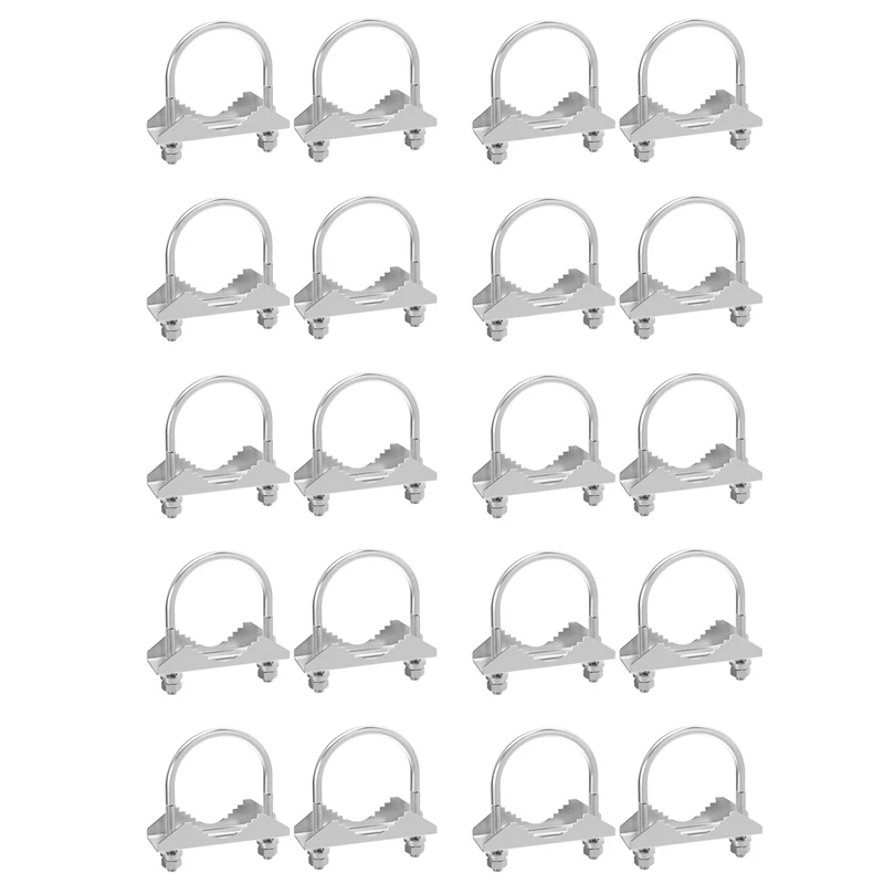 20 PCS Antenna Mount Clamp U-Bolt Mounting Hardware Antenna Mast Clamp V Jaw Bracket For Outside Home Antenna
20 PCS Antenna Mount Clamp U-Bolt Mounting Hardware Antenna Mast Clamp V Jaw Bracket For Outside Home Antenna