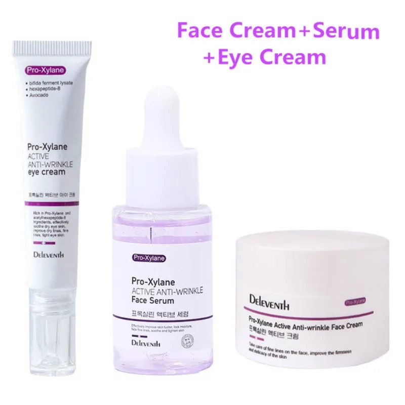 

Eye Cream Face Cream Facial Serum Remove Anti-wrinkle Improve Dark Circles Rejuvenating Whitening Brighten Skin Care Set