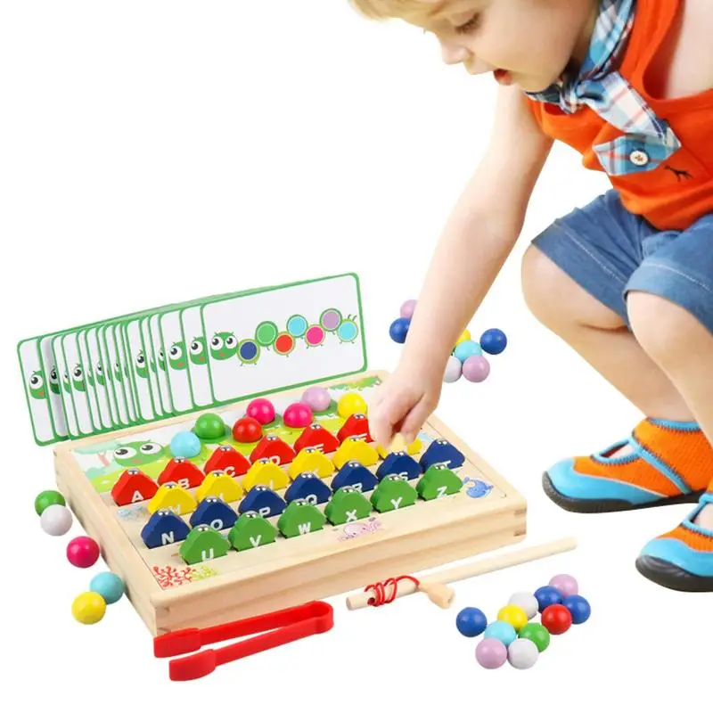 Magnetic Fishing Game Wooden Pegboard Beads Game Caterpillar Shaped Board Bead Game Alphabet Learning Toys For Kids Fun
Magnetic Fishing Game Wooden Pegboard Beads Game Caterpillar Shaped Board Bead Game Alphabet Learning Toys For Kids Fun