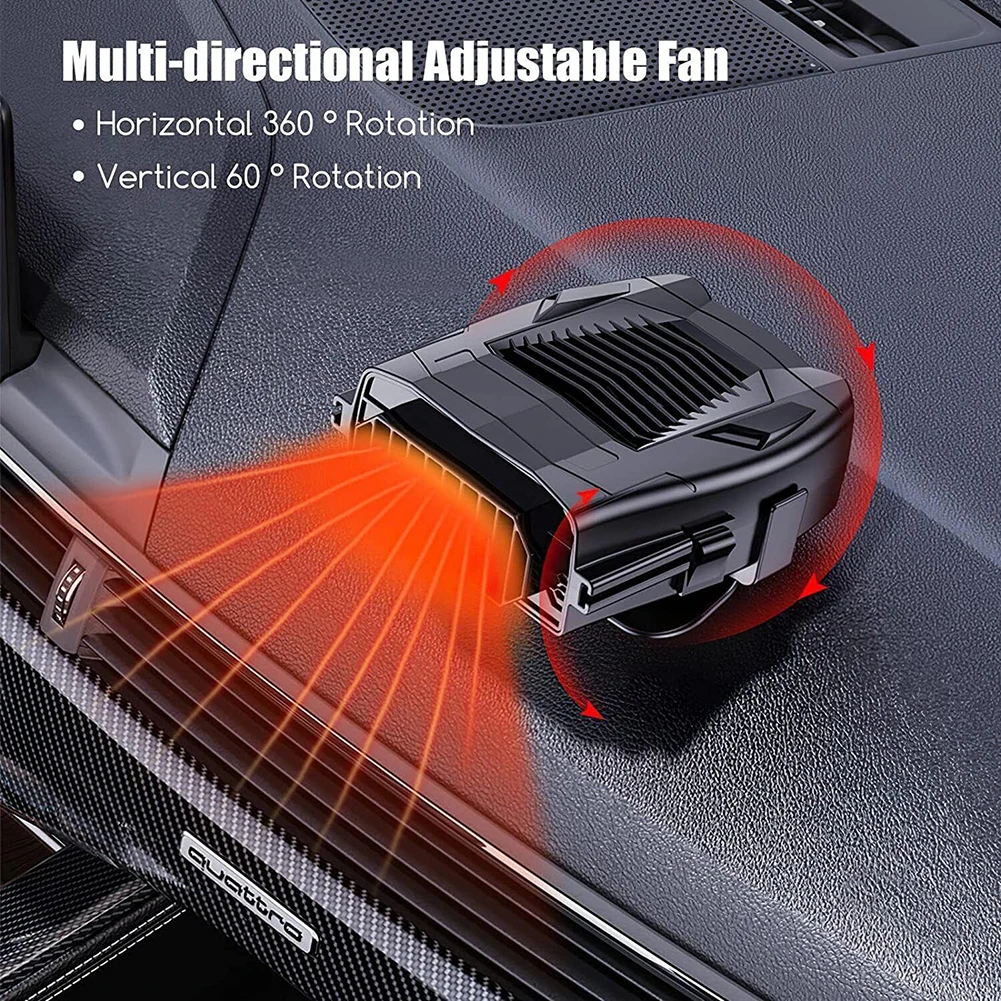 12V Car Heater 2 In 1 Car Windshield Fast Heating Defrost Defogger 360 Degree Rotation 120/150W Auto Heater Interior Access
12V Car Heater 2 In 1 Car Windshield Fast Heating Defrost Defogger 360 Degree Rotation 120/150W Auto Heater Interior Access