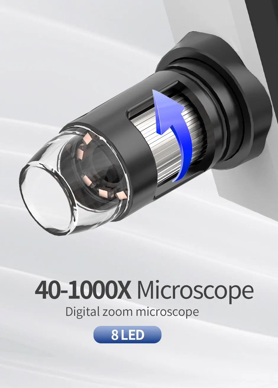 4.3 in LCD Digital Microscope 40-1000X Coin Microscope for Error Coins USB Magnifier Micro Scope with High Stand 8 LED For Kids 3 Mallzona See0987ec0ab440a1bd8b54da6ca3ea7f3 4.3 in LCD Digital Microscope 40-1000X Coin Microscope for Error Coins USB Magnifier Micro Scope with High Stand 8 LED For Kids Mallzona