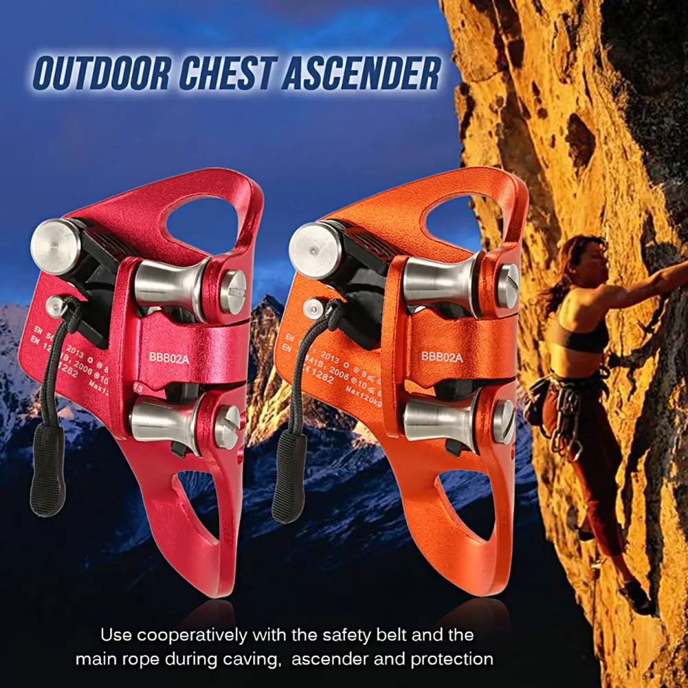 Great Climbing Rope Tools Mountaineering Ascender Indeformable Press Type Climbing Hand Ascender Safe Catch
Great Climbing Rope Tools Mountaineering Ascender Indeformable Press Type Climbing Hand Ascender Safe Catch