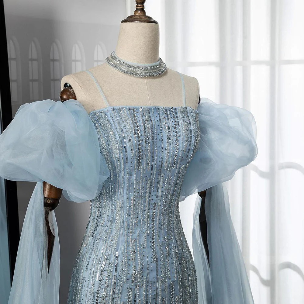 Blue Sexy Strapless Mermaid Sparkly Puff Sleeves Crystal Beaded Evening Dresses Gowns For Women Party 15 Mallzona See0a45b24ab1446d9309e8c5e5a426dbT Blue Sexy Strapless Mermaid Sparkly Puff Sleeves Crystal Beaded Evening Dresses Gowns For Women Party Mallzona