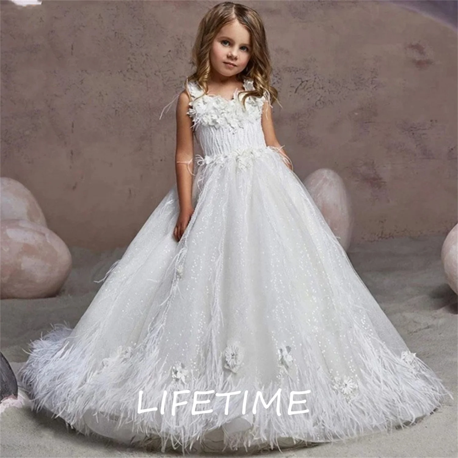 Long Dress Evening Party Flower Girl Wedding Dress 2023 O-neck Birthday Europe Style Baby Girls Pageant Dress Lace Ball Gown
Long Dress Evening Party Flower Girl Wedding Dress 2023 O-neck Birthday Europe Style Baby Girls Pageant Dress Lace Ball Gown