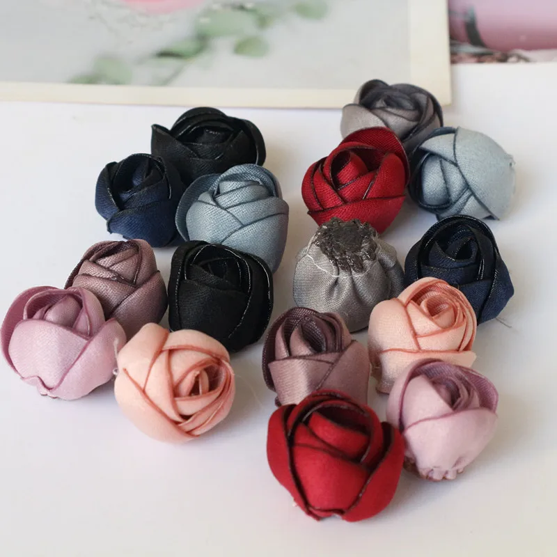 10Pcs 2CM Handmade Small Satin Fabric Rose Flowers For Dress Decoration DIY Hair Accessories
10Pcs 2CM Handmade Small Satin Fabric Rose Flowers For Dress Decoration DIY Hair Accessories