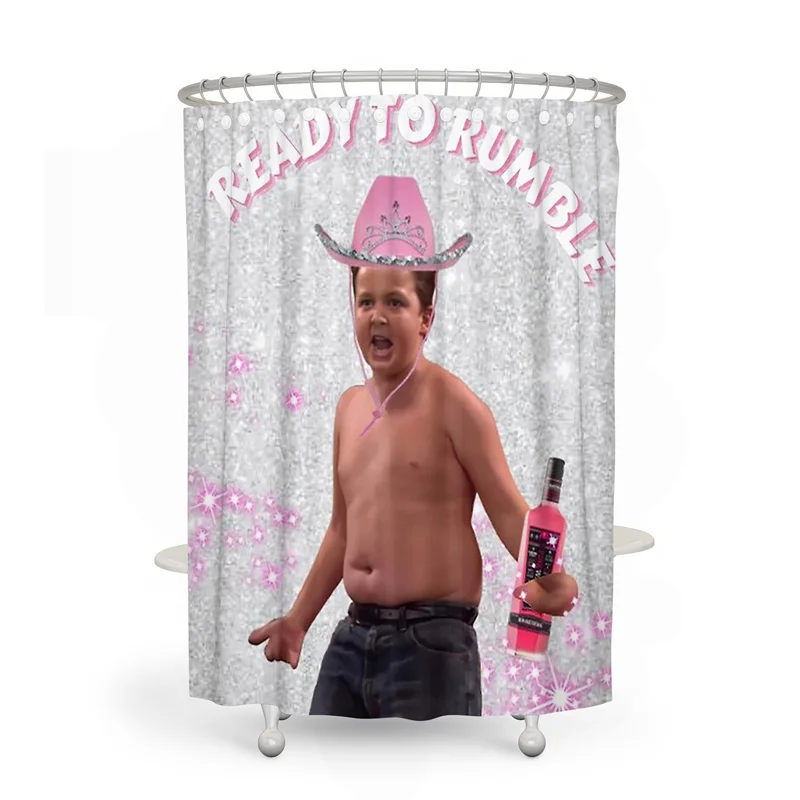 

Aertemisi Gibby Ready to Rumble Shower Curtain Set with Grommets and Hooks for Bathroom Decor