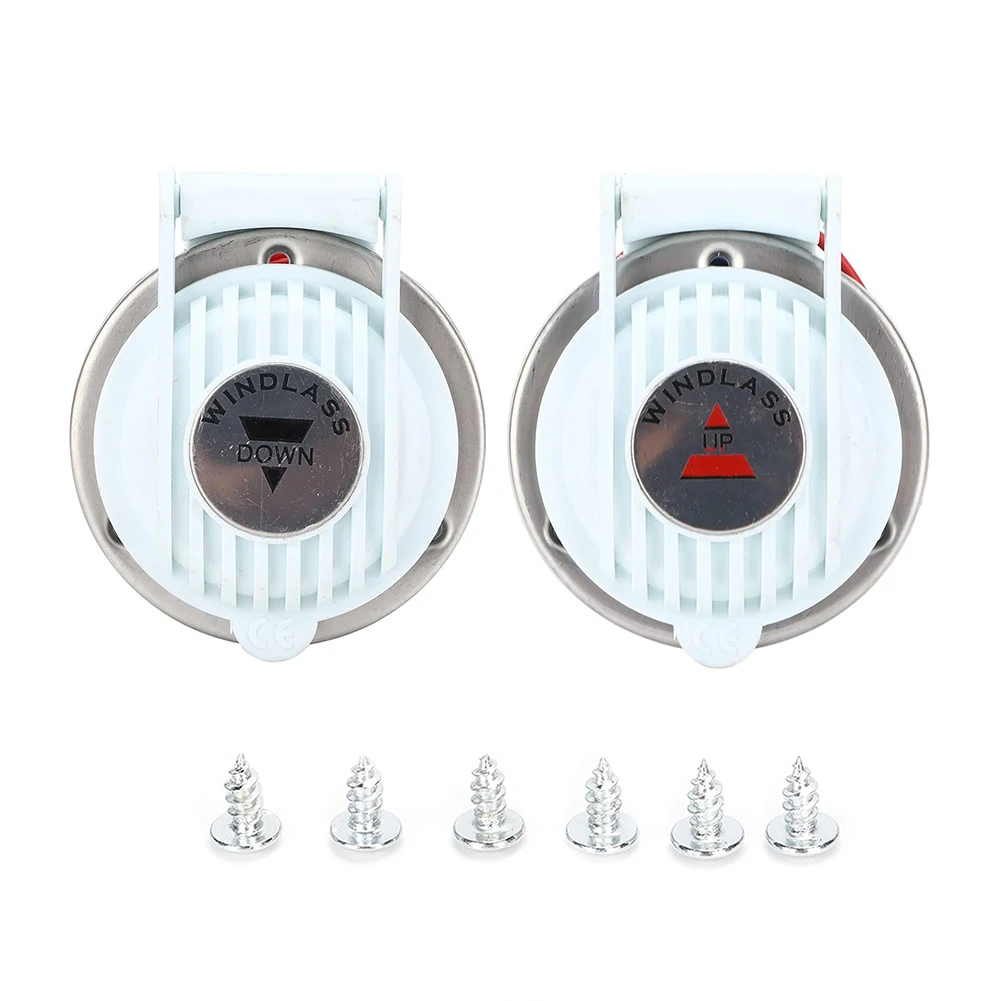 Boat Windlass Foot Switch White 2pcs Accessories Easy Installation For Marine Replacement Rubber+stainless Steel
Boat Windlass Foot Switch White 2pcs Accessories Easy Installation For Marine Replacement Rubber+stainless Steel