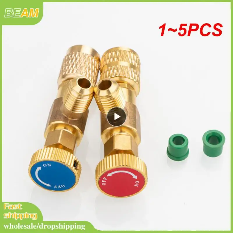 1~5PCS Refrigeration Charging Air Conditioning Adapter For R410A R22 1/4 Liquid Safety Valve Hose R22 Copper Adapter Red/Blue
1~5PCS Refrigeration Charging Air Conditioning Adapter For R410A R22 1/4 Liquid Safety Valve Hose R22 Copper Adapter Red/Blue