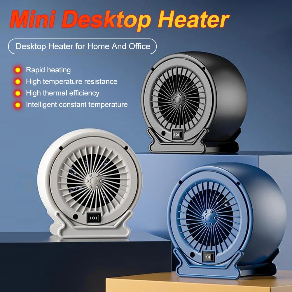 

1PCS Portable 1200W Electric Heater Winter Desktop Mini Heating Fan 2 Temperture Settings Office Winter Warmer Machine For Home