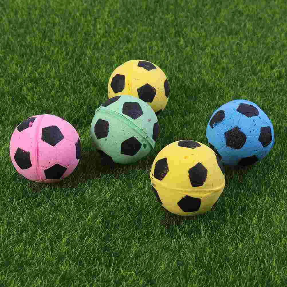 12 Pcs Sponge Football Soccer Balls Small Colorful Balls for Cat Toys (Random Color)
12 Pcs Sponge Football Soccer Balls Small Colorful Balls for Cat Toys (Random Color)