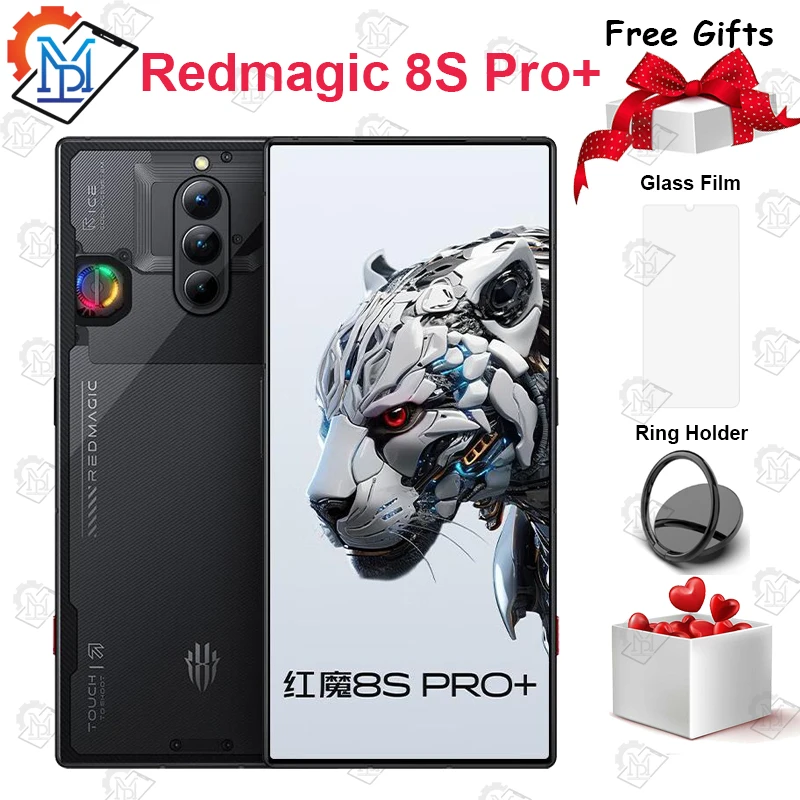 

Original Nubia Redmagic 8S Pro+ Plus 5G 6.8“ 120Hz AMOLED Snapdragon 8+ Gen 2 Battery 5000mAh 165W SuperCharge Gaming Smartphone