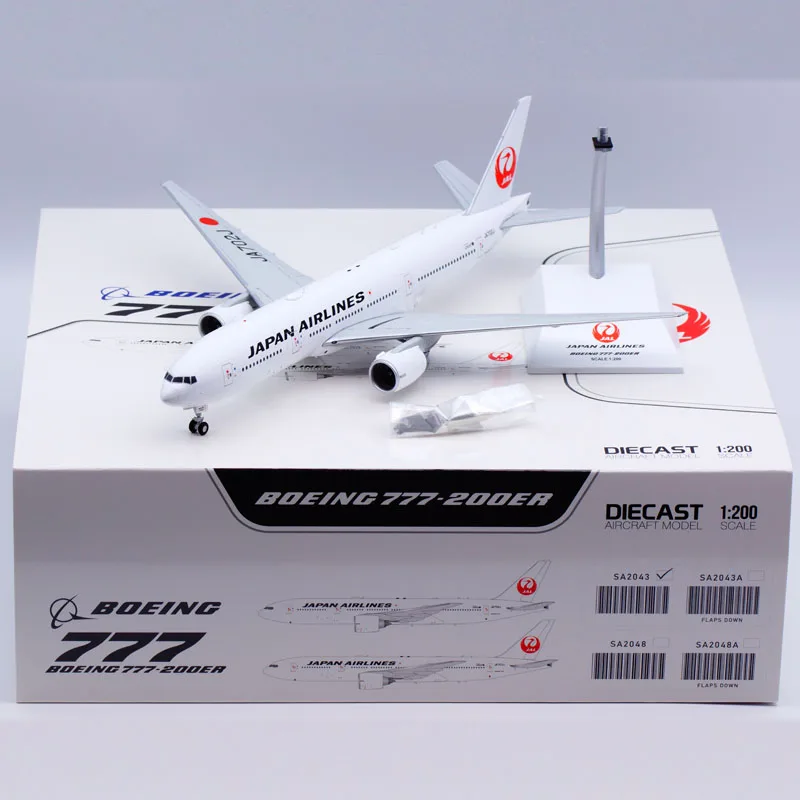

Коллекционная модель самолета SA2043 из сплава, модель модели самолета с подставкой японские авиалинии 1:200