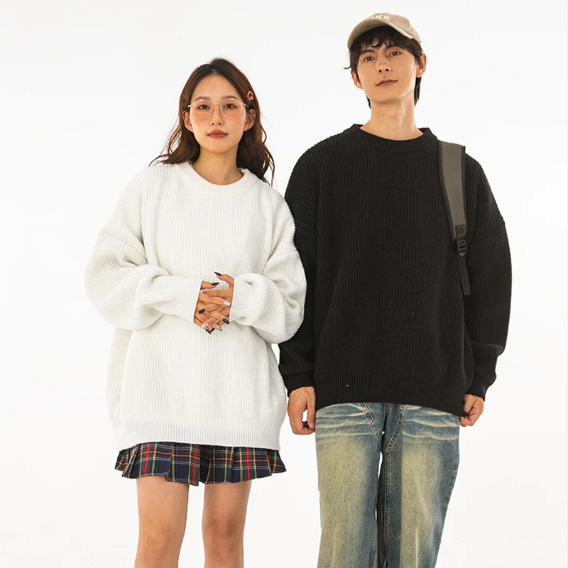 Men's Basic Thick Warm Knit Sweaters Men Women Autumn Winter O Neck Japanese Knit Sweater Couple Loose Fashion Pullover Knitwear
Men's Basic Thick Warm Knit Sweaters Men Women Autumn Winter O Neck Japanese Knit Sweater Couple Loose Fashion Pullover Knitwear