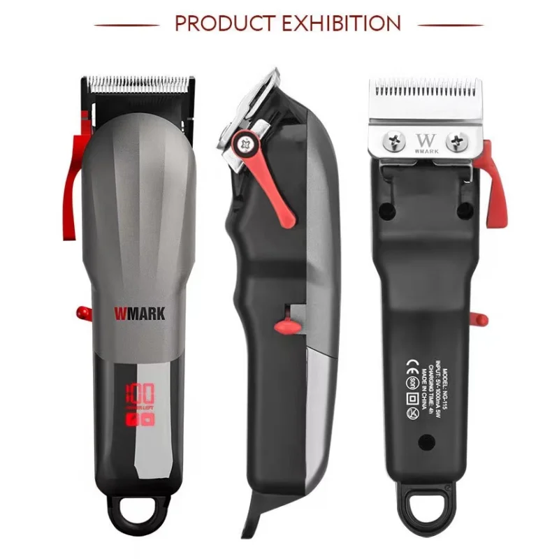 2023WMARK NG-115 New Rechargeable Hair Clipper Cord & cordless Hair Trimmer Hair Cutting machine With LED Battery Display
2023WMARK NG-115 New Rechargeable Hair Clipper Cord & cordless Hair Trimmer Hair Cutting machine With LED Battery Display