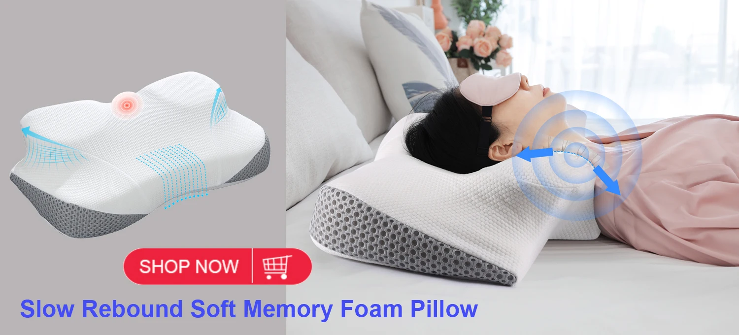 Generic Memory Foam Cervical Pillow Ergonomic OrthopedicMemory Foam