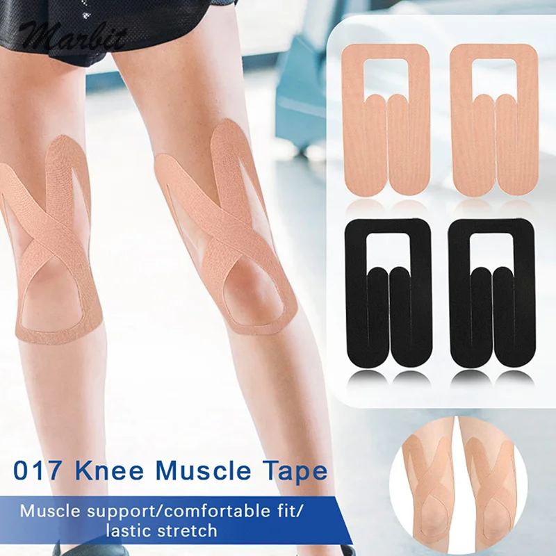

1Pairs Exercise Muscle Paste Knee Joint Protection Kinesiology Tape Bandage Relieve Muscle Pain Free Cropping For Full Body