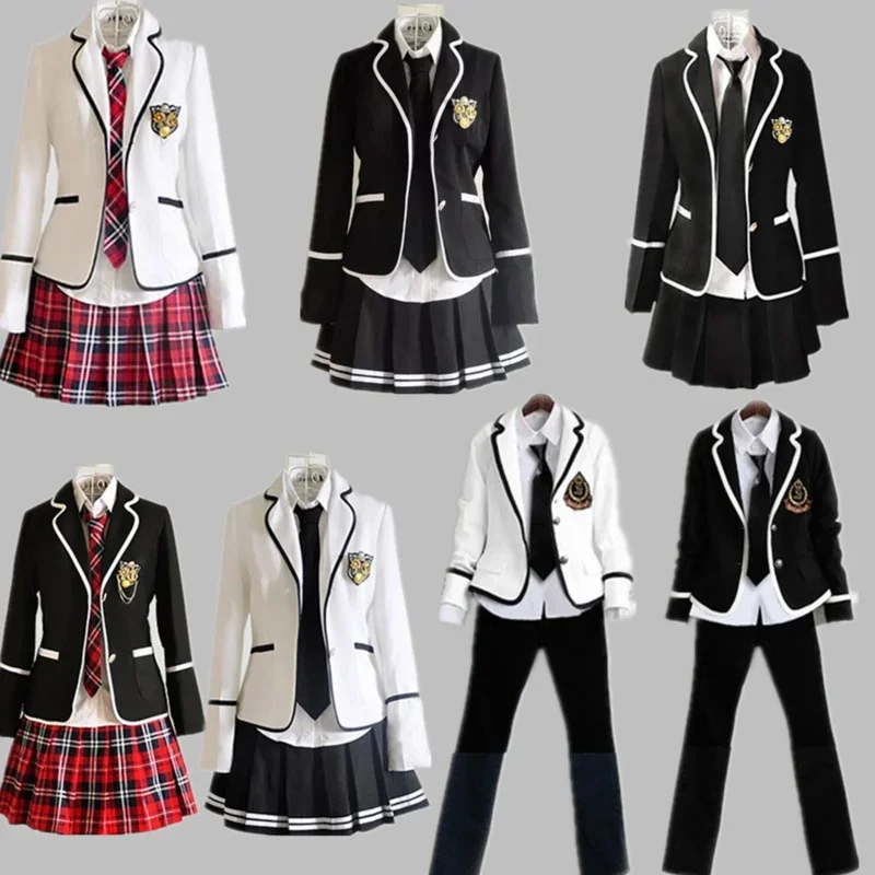 

Студенческая школьная форма с длинным рукавом и хором, комплект униформы jk для мальчиков и учащихся средней школы, Япония и Южная Корея