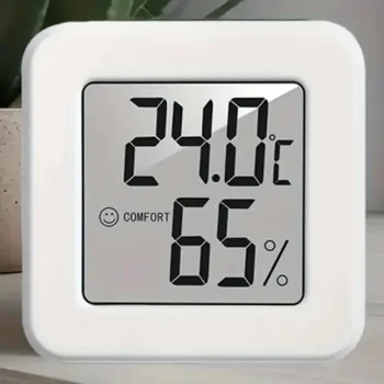 Miniature indoor temperature and humidity gauge