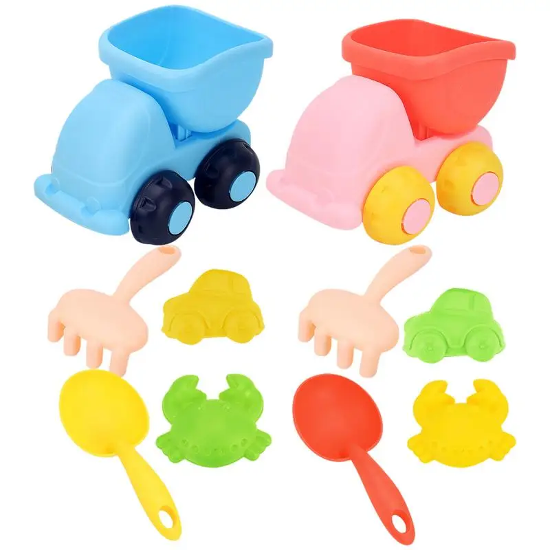 

Beach Sand Toys For Kids 5-Piece Silicone Beach Sand Toy Silicone Summer Beach Toys For Backyard Lake Garden Swimming Pool