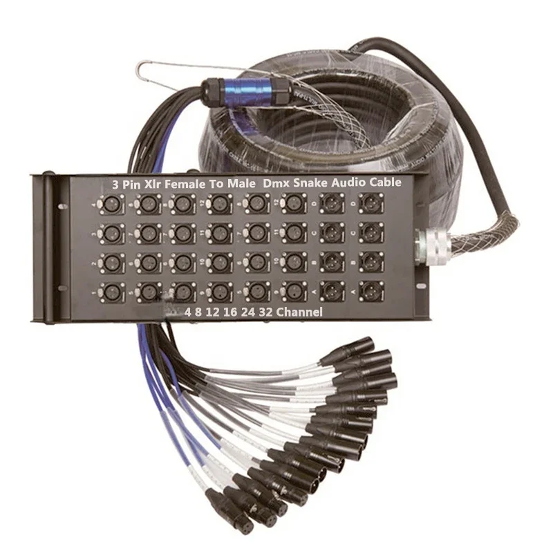 Multichannel Xlr Y Splitter Cable 3 Pin Xlr Female To Male De Power Dmx Snake Audio Cable 4 8 12 16 24 32 48 Channel
Multichannel Xlr Y Splitter Cable 3 Pin Xlr Female To Male De Power Dmx Snake Audio Cable 4 8 12 16 24 32 48 Channel