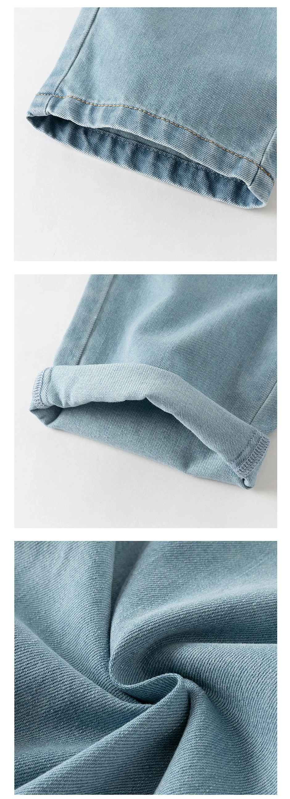 بنطلون جينز للأطفال من ديف بيلا، ملابس بنات للخريف والربيع، بنطلون كاجوال عصري للأطفال من القطن الدنيم المرن DB1260317 بنطلون جينز للأطفال من ديف بيلا، ملابس بنات للخريف والربيع، بنطلون كاجوال عصري للأطفال من القطن الدنيم المرن DB1260317