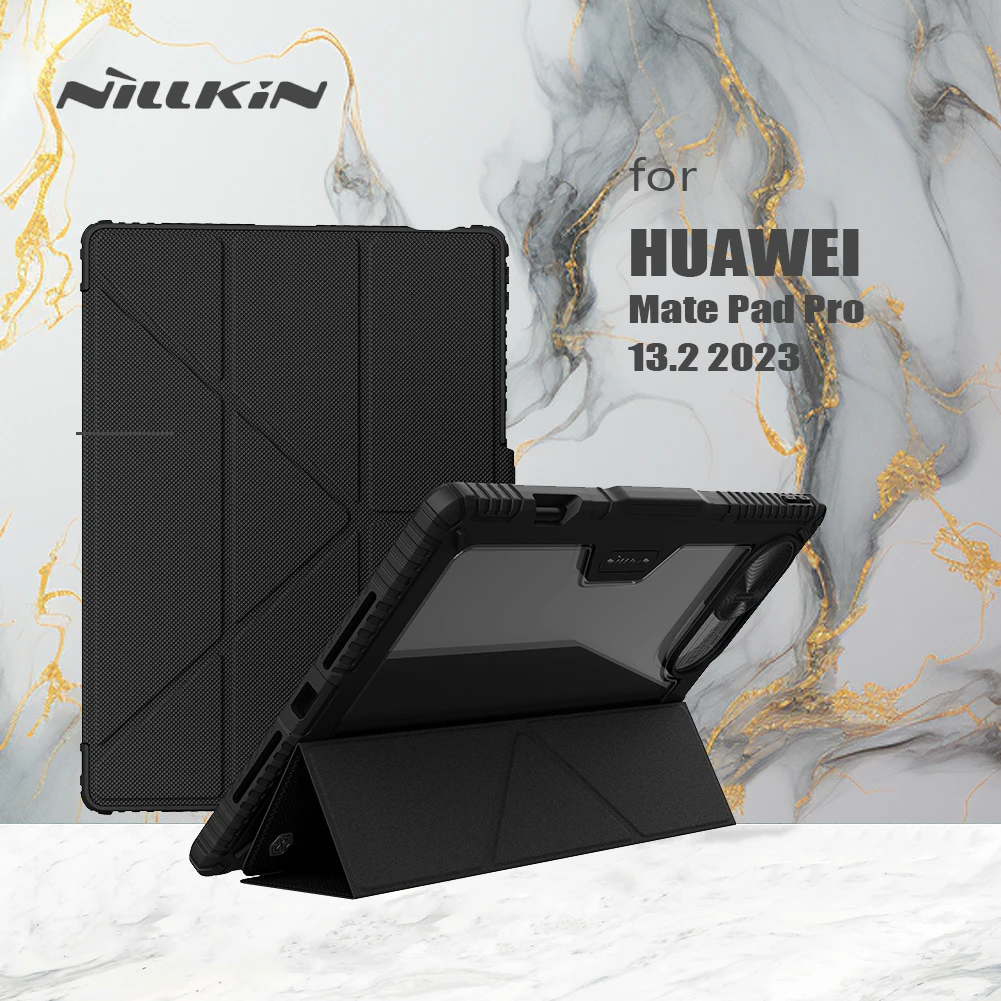 Защитный чехол Nillkin для Huawei Mate Pad Pro 13,2 2023, кожаный чехол-бампер с автоматическим выходом из спящего режима, защитная задняя крышка для камеры
Защитный чехол Nillkin для Huawei Mate Pad Pro 13,2 2023, кожаный чехол-бампер с автоматическим выходом из спящего режима, защитная задняя крышка для камеры