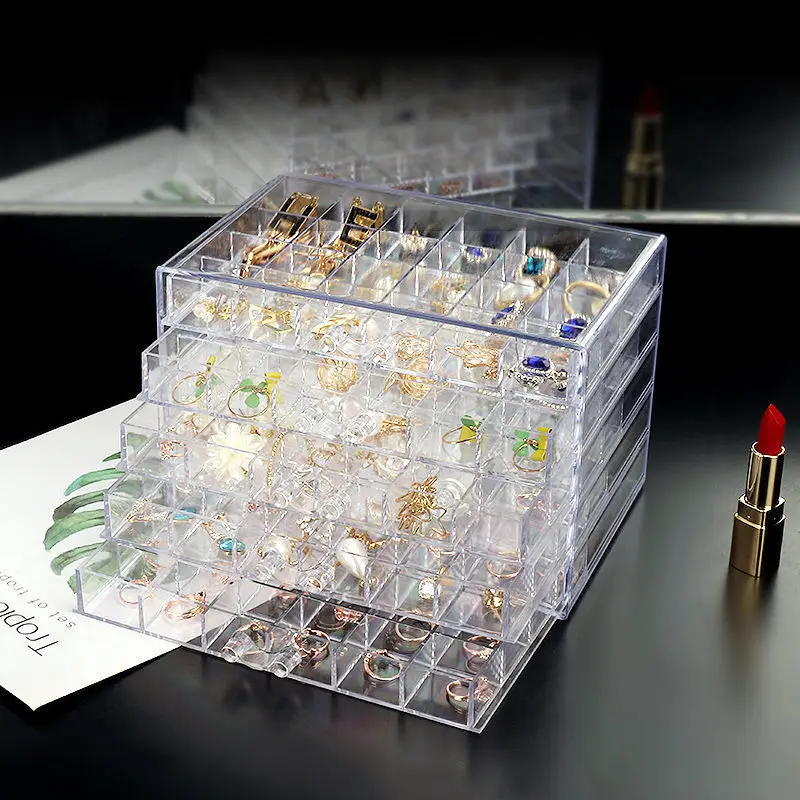 Jewelry Storage Box Multi-layer Large-Capacity Dust-Proof Household Net red Jewelry Box Anti-oxidation Earrings Earrings Earring
Jewelry Storage Box Multi-layer Large-Capacity Dust-Proof Household Net red Jewelry Box Anti-oxidation Earrings Earrings Earring